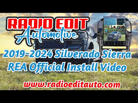 Radio Edit 2019-2024 AuCar Silverado Sierra 15.6 Best Install Video Tesla Screen