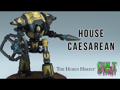 How to Paint Knight Household Caesarean for Games Workshop's Adeptus Titanicus