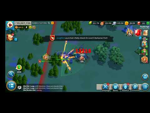 Iseng upload. Testing new commander Yi-sun-shin skill. Only level 1 but insane DMG!!