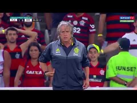 Jorge Jesus irritado com o time do Flamengo