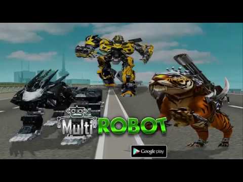 Multi Robot Transform Police Dog, Tiger & Wildcat