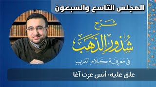 صورة المجلس التاسع والسبعون من شرح شذور الذهب - أنس عزت آغا