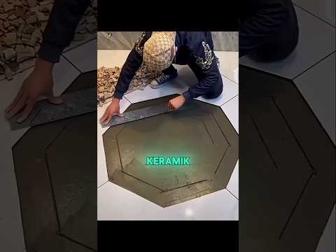 Parah! Keramik Pecah Malah Jadi Karya Seni Mewah 😱🛠️ #shortvideo