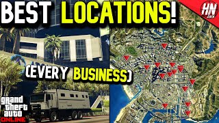 Best Location For EVERY BUSINESS In GTA Online!