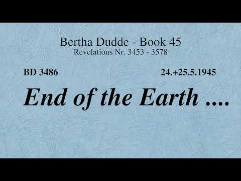 BD 3486 - END OF THE EARTH ....