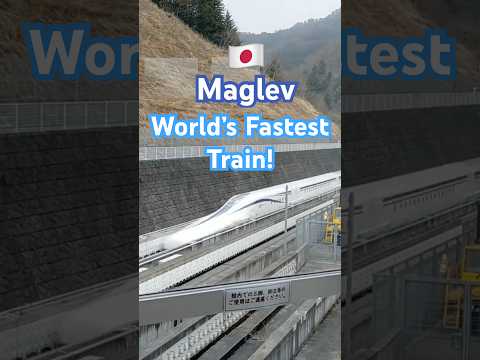 This is Japan’s Maglev (L0 Series) reaching speeds of up to 603 kph on the Yamanashi test track.