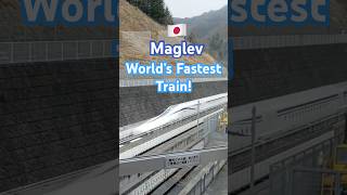 This is Japan’s Maglev (L0 Series) reaching speeds of up to 603 kph on the Yamanashi test track.