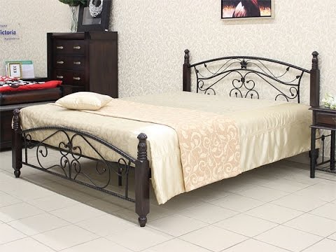 Кровать из дерева и металла PS-8831