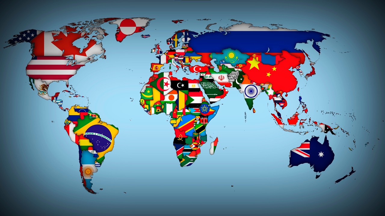 Yakko's World by 200 YouTubers but it's a Flag Map [ANIMATED]