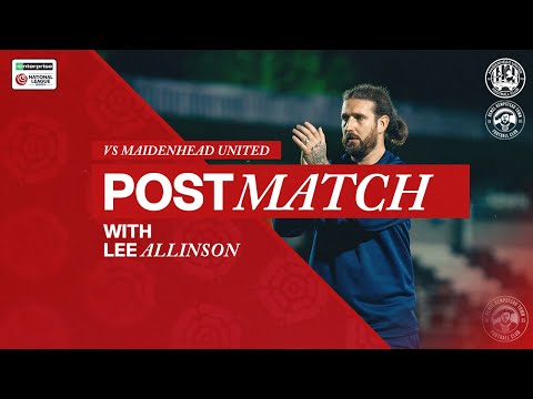 POST MATCH REACTION | Lee Allinson | Maidenhead Utd 2-2 Hemel Hempstead Town FC
