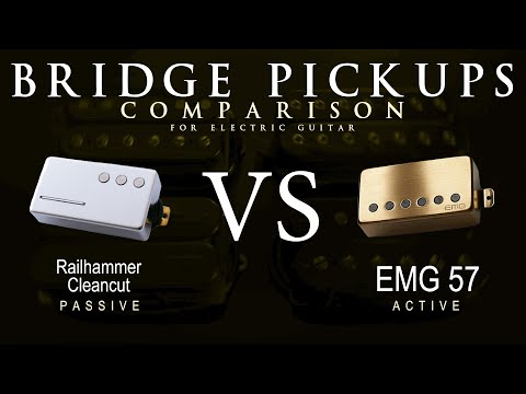Railhammer CLEANCUT vs EMG 57 - Bridge Guitar Pickup Comparison Tone Demo