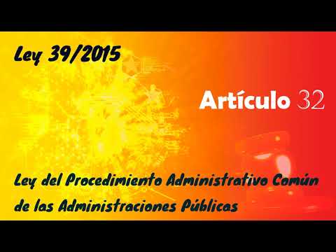Articulo 32 Ley 39/2015