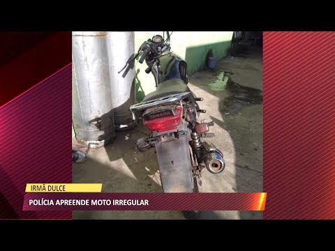 Polícia apreende moto irregular na Vila Irmã Dulce 21 05 2021