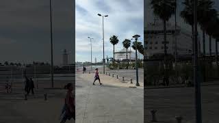 Morning Walk in Malaga 🇪🇸 Palm Trees, Cruise Ship & Spanish Vibes