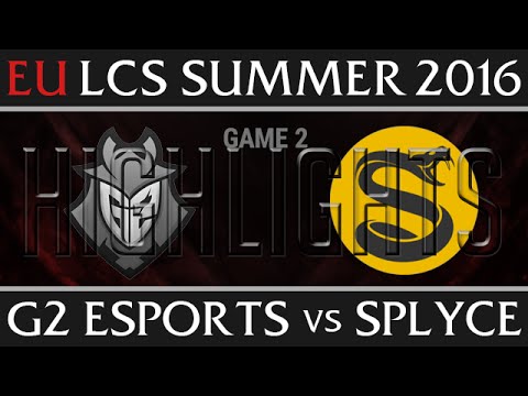 G2 Esports vs Splyce Highlights, Game 2 EU LCS Week 7 Day 1 Summer 2016 - G2 vs SPY G2