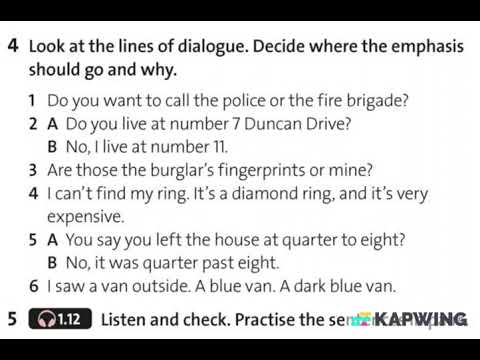 Solutions Upper-Intermediate 3rd edition - Unit 2C - ex. 4&5 (1.12)