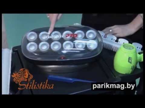 Elektra įkaitinami plaukų suktukai BaByliss PRO BAB3025E, titano keramikos technologija, 12 vnt. rinkinys video