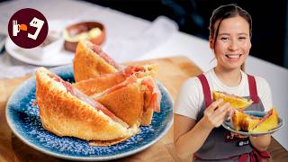 Bikini Gourmet de Ibérico, Brie y Trufa (Listo en 10 minutos)