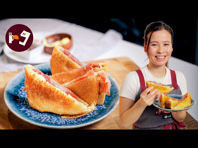 Bikini Gourmet de Ibérico, Brie y Trufa (Listo en 10 minutos)