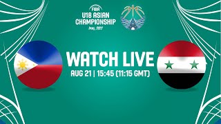 [LIVE] U18-菲律賓 vs 敘利亞 19:15