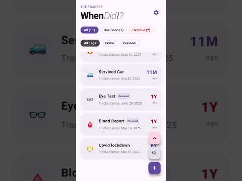 WhenDidI? - Event Tracker video thumbnail