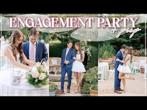 Our Engagement Party💍🤍 | Planning, Invitations, Food Prep, Cocktail Garden Party! | Lauren Norris