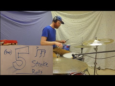 Make a groove with tap 5 stroke rolls... you know you want to