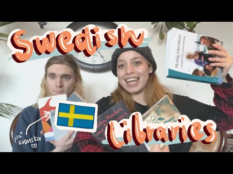 Explore Swedish Libraries with Us! | easy swedish, bilingual video (slow swedish)
