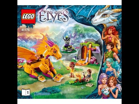 LEGO® Elves 41175 Лавовая пещера дракона огня. Инструкция по сборке