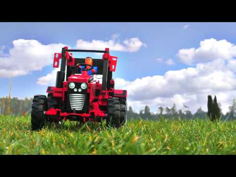 Видео обзор Конструктор Трактор с ДУ, 540 деталей, Fischertechnik