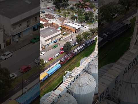 Trem passando pela cidade de IRATI PR #train