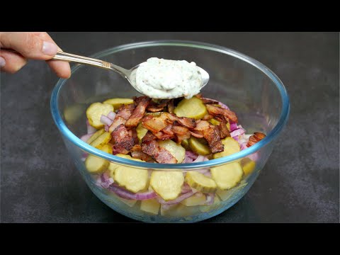 The tastiest German salad! I never get tired of cooking this salad! Simple and tasty!