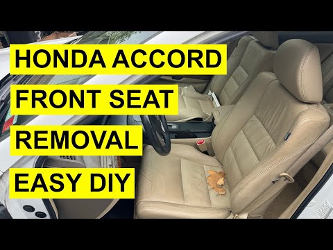 Driver’s Side Front Seat Removal On Honda Accord - Easy DIY