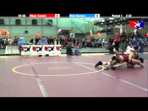 Ethan Tursini vs. Nick Reenan at 2013 ASICS FILA Cadet Nationals - GR