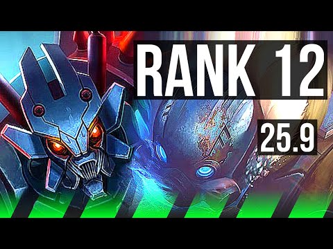 KHA'ZIX vs GRAGAS (JGL) | Rank 3 Kha, Legendary, 20/2/6, Rank 12 | VN Challenger | 25.9