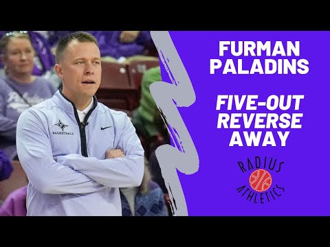 Furman Paladins | 5-Out Offense | Reverse - Away