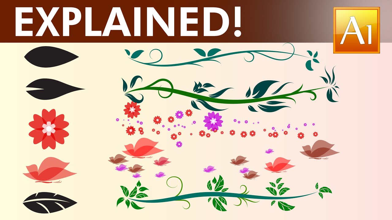 How to create your own brushes in - Adobe Illustrator Tutorial - 03