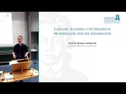LinADI 11a - Lineare Algebra und Diskrete Mathematik für die Informatik