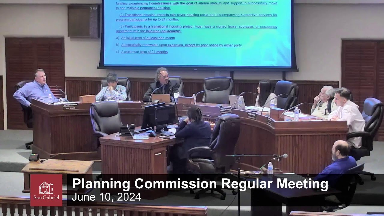 Planning Commission Regular Meeting - June 10, 2024 Regular Meeting - City of San Gabriel