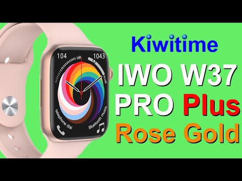 KIWITIME IWO W37 PRO PLUS Smartwatch Unbox-Upgraded Watch 7 Design-IP68 Waterproof/1.75' Screen