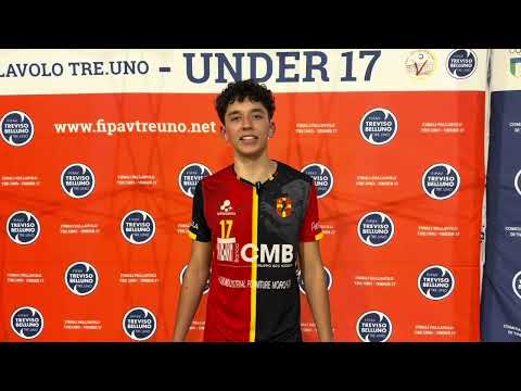 U17M: IL CAPITANO DEL VOLLEY TREVISO MONTAGNER DOPO LA VITTORIA IN FINALE