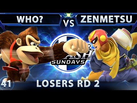 SSS 41 - Who? (Donkey Kong) Vs. Zenmetsu (Falcon) SSB4 Losers Round 2 - Smash Wii U - Sm4sh 4