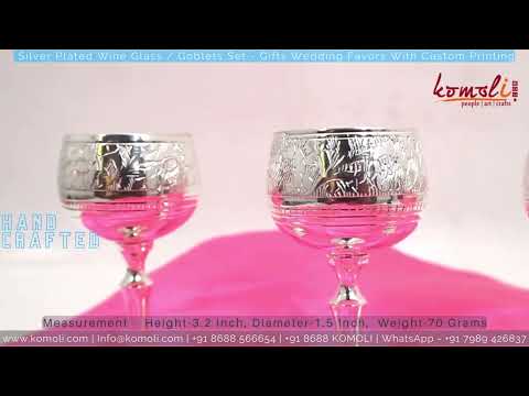 Brass silver plated tequila shot glass wedding favors gifts