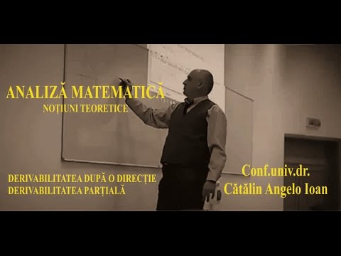 Matematica   Analiza matematica   011 Derivate partiale