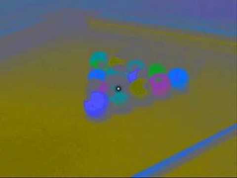 Pool Table with Balls - Optical Illusion from StareClips.com