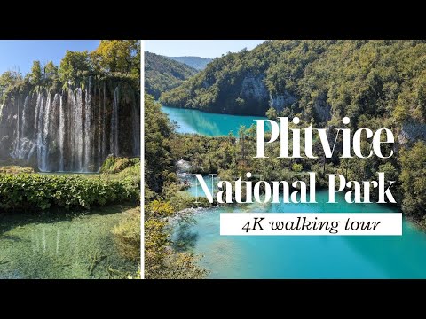 Exploring Plitvice National Park 🇭🇷: 4K walking video through Turquoise Lakes and Waterfalls