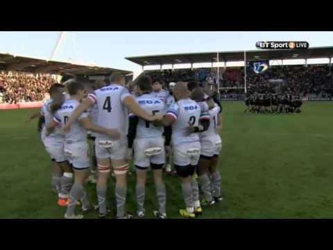 Toulouse crowd sings La Marseillaise in wake of Paris attacks.  [Toulouse vs Oyonnax '15]