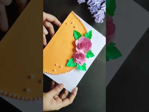 DIY - Beautiful Card idea #diy #birthdaycard #ytshorts #craft #diycards #paperart #shorts #love