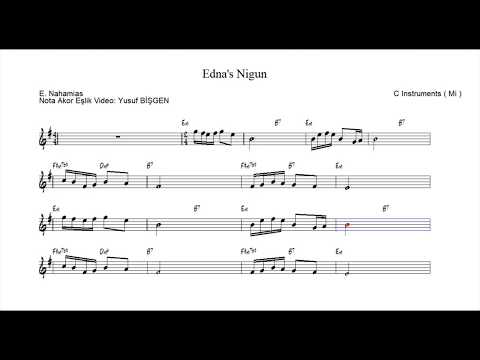 Nota Akor Eşlik - Edna's Nigun - C Instruments ( Mi )