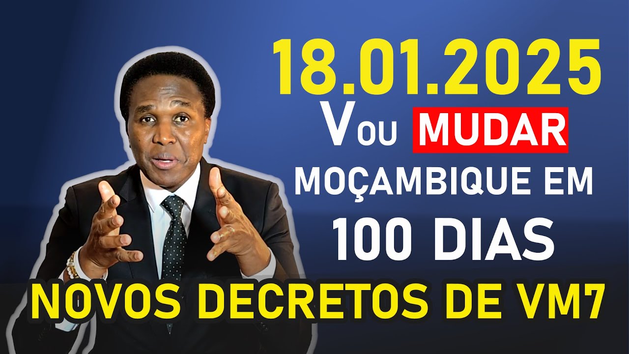 VENÂNCIO MONDLANE FAZ LIVE SURPRESA 18.01.2025 | FUNCIONAMENTO DO PRIMEIRO GOVERNO DE VM7
